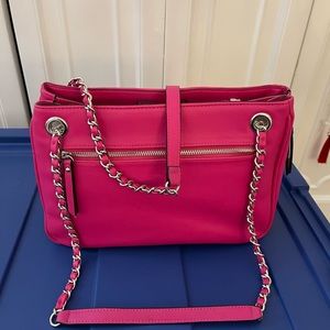 A handbag pink Medium sized bag; 13-1/2"W x 11"H x 5"D (